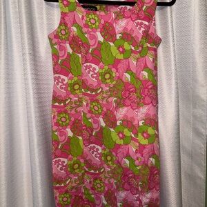 Briggs New York Pink and Green Floral Dress